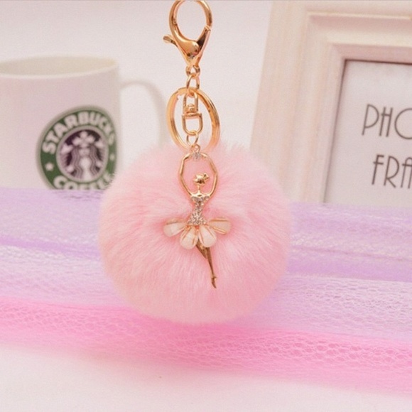 LiveChicStyle Accessories - Dancer Pom Pom Purse Charm
